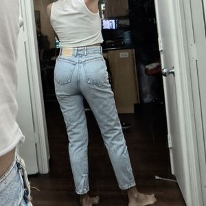 Vtg Bongo stone wash high rise tapered jeans size 8